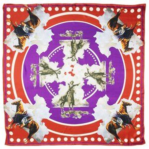 Renee Gould – Purple & Red Florence LaDue Silk Scarf
